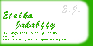 etelka jakabffy business card